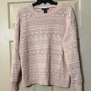 Design365 Women'sl light pink sweater | Size M